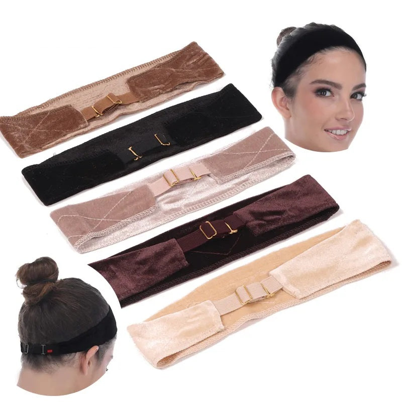 Invisible Wig Grip Headband for Lace Frontal Wigs - Non-Slip Velvet Wig Band