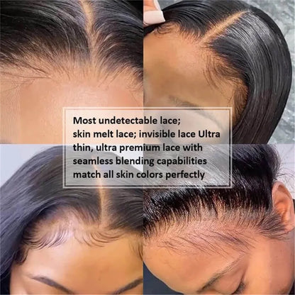 18 Inch Lace Front Human Hair Wig, 180 Density