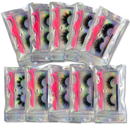 Mink Eyelashes Set