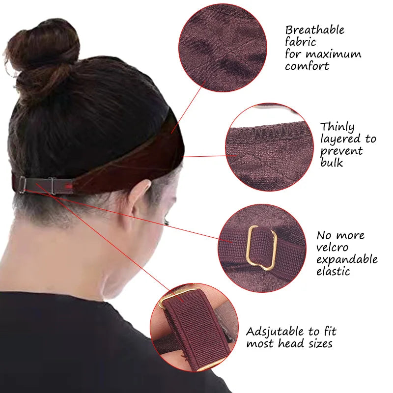 Invisible Wig Grip Headband for Lace Frontal Wigs - Non-Slip Velvet Wig Band