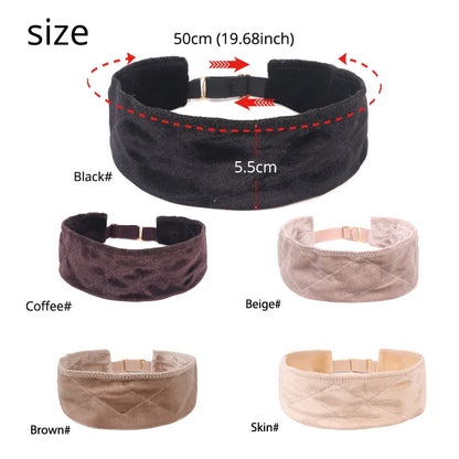 Invisible Wig Grip Headband for Lace Frontal Wigs - Non-Slip Velvet Wig Band