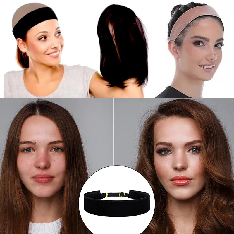 Invisible Wig Grip Headband for Lace Frontal Wigs - Non-Slip Velvet Wig Band